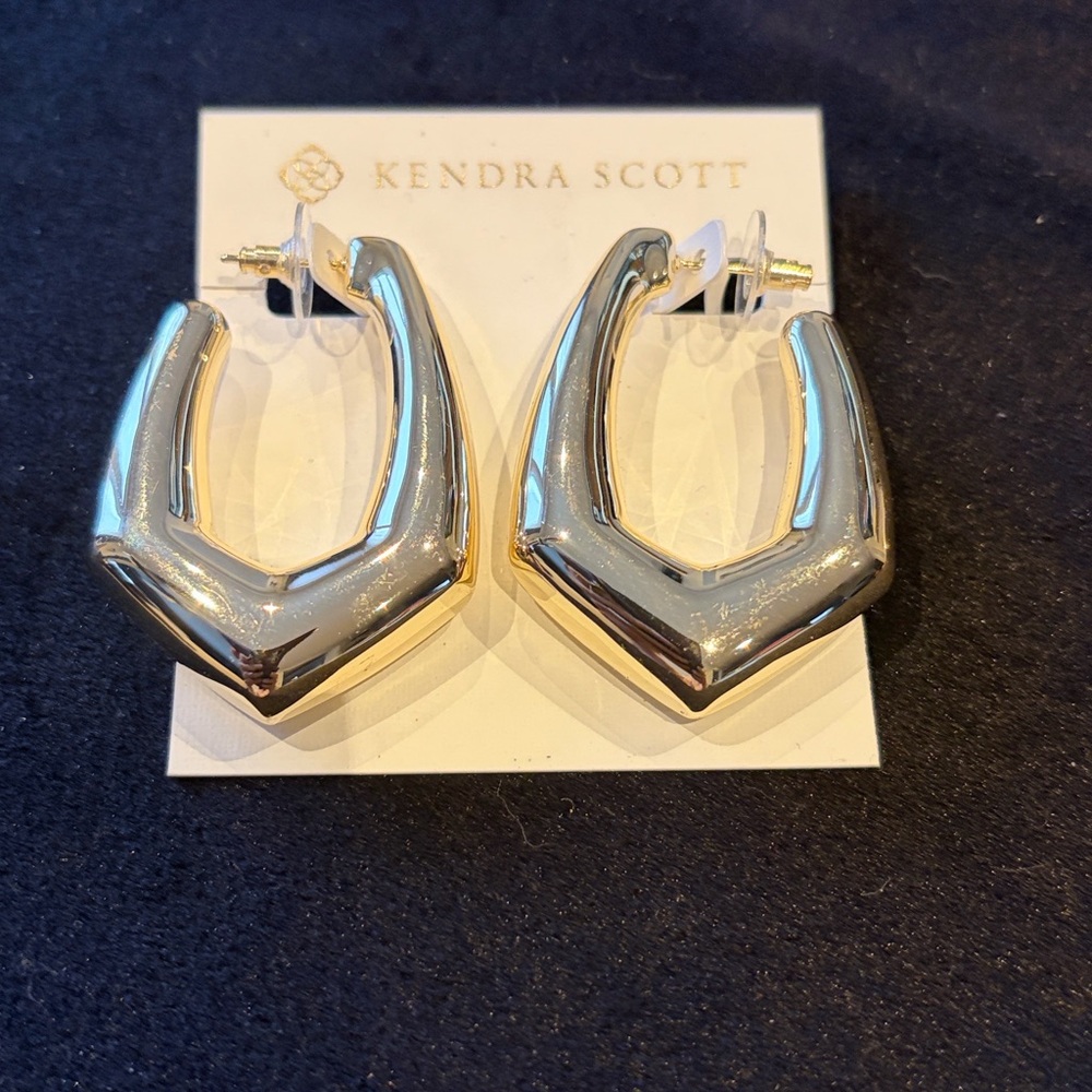 🌙 C726 Kendra Scott Gold Kaia Hoop Earrings